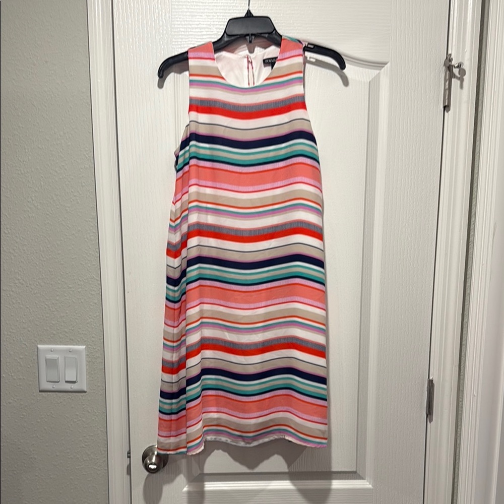 Roz & Ali Multicolor Striped Dress